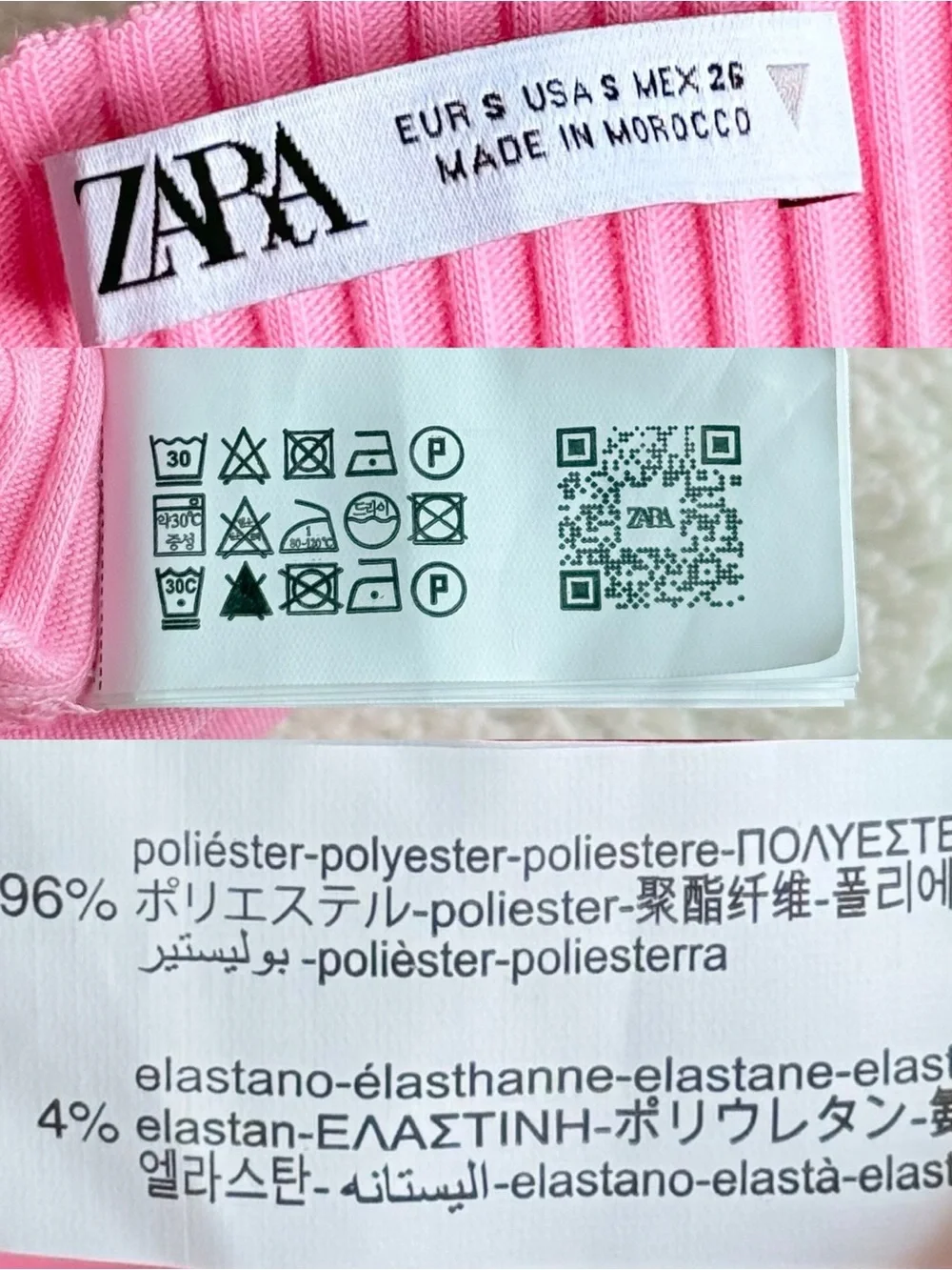 Zara Pink Halter Fit & Flare Ribbed Mini Dress S - Picture 10 of 10